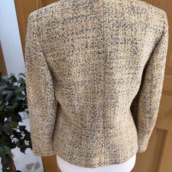 Vintage Talbots Tweed Blazer Jacket Sz 2 Single Breast Old Money Preppy Classic - Picture 3 of 14
